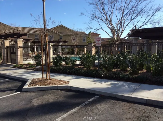a city street lined with tall buildings