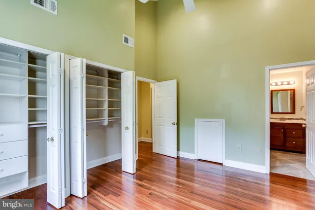 a view of wooden floor in a room