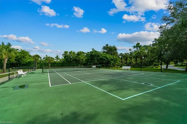 a view of a tennis court