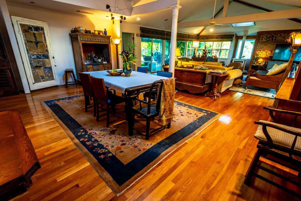 941 Hog Back Road Haiku, HI 96708 - Photo 3 of 18 a living room with furniture a flat screen tv and a fireplace