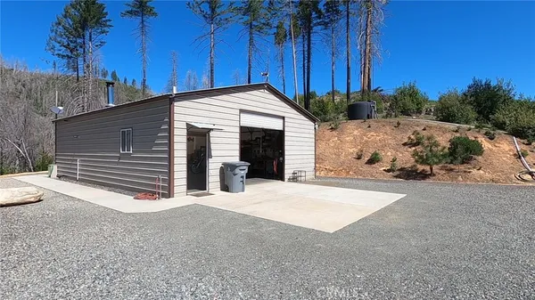 a view of a terrace with a backyard