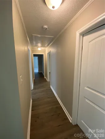 a view of hallway with stairs