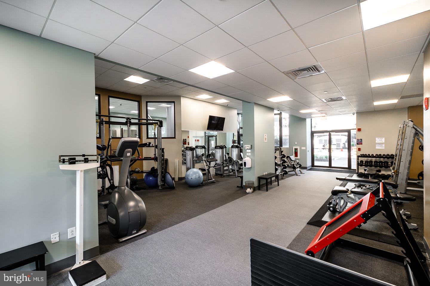 1420 Locust Street, Unit 29J Philadelphia, PA 19102 - Photo 10 of 30 a view of a room with gym equipment