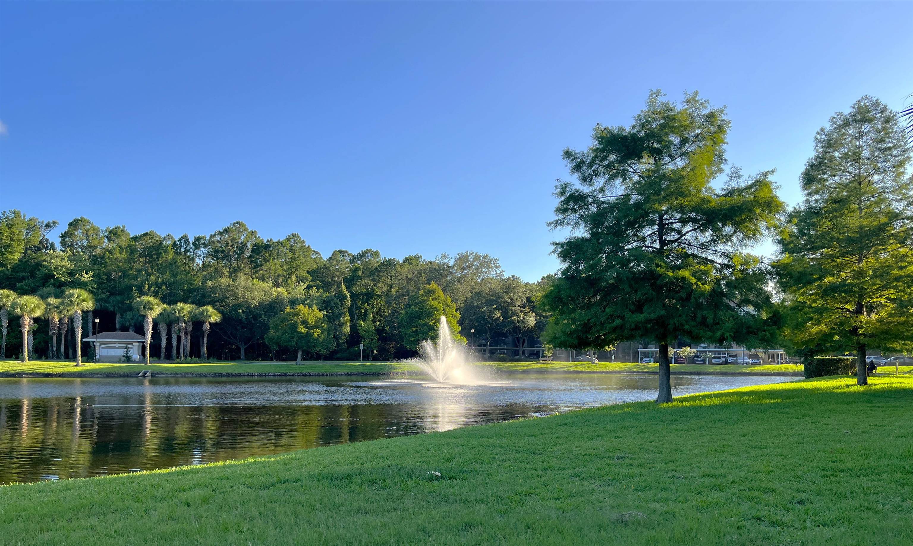 10550 Baymeadows Road, Unit 425 Jacksonville, FL 32256 - Photo 9 of 15 a view of a lake with a yard