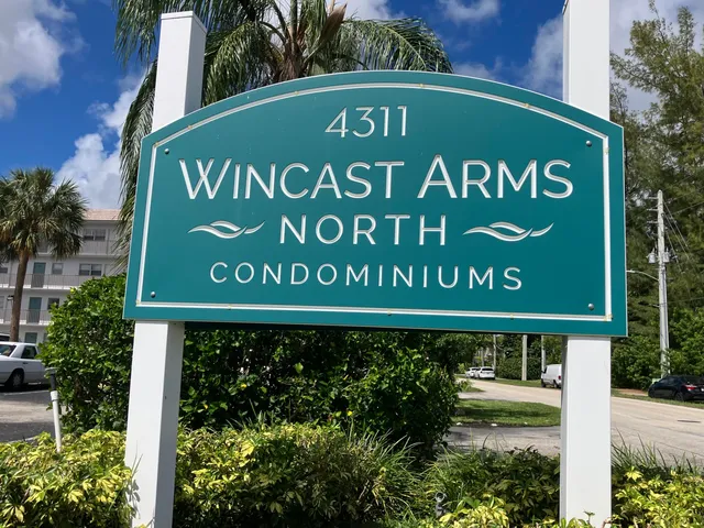 a sign on the side of a building