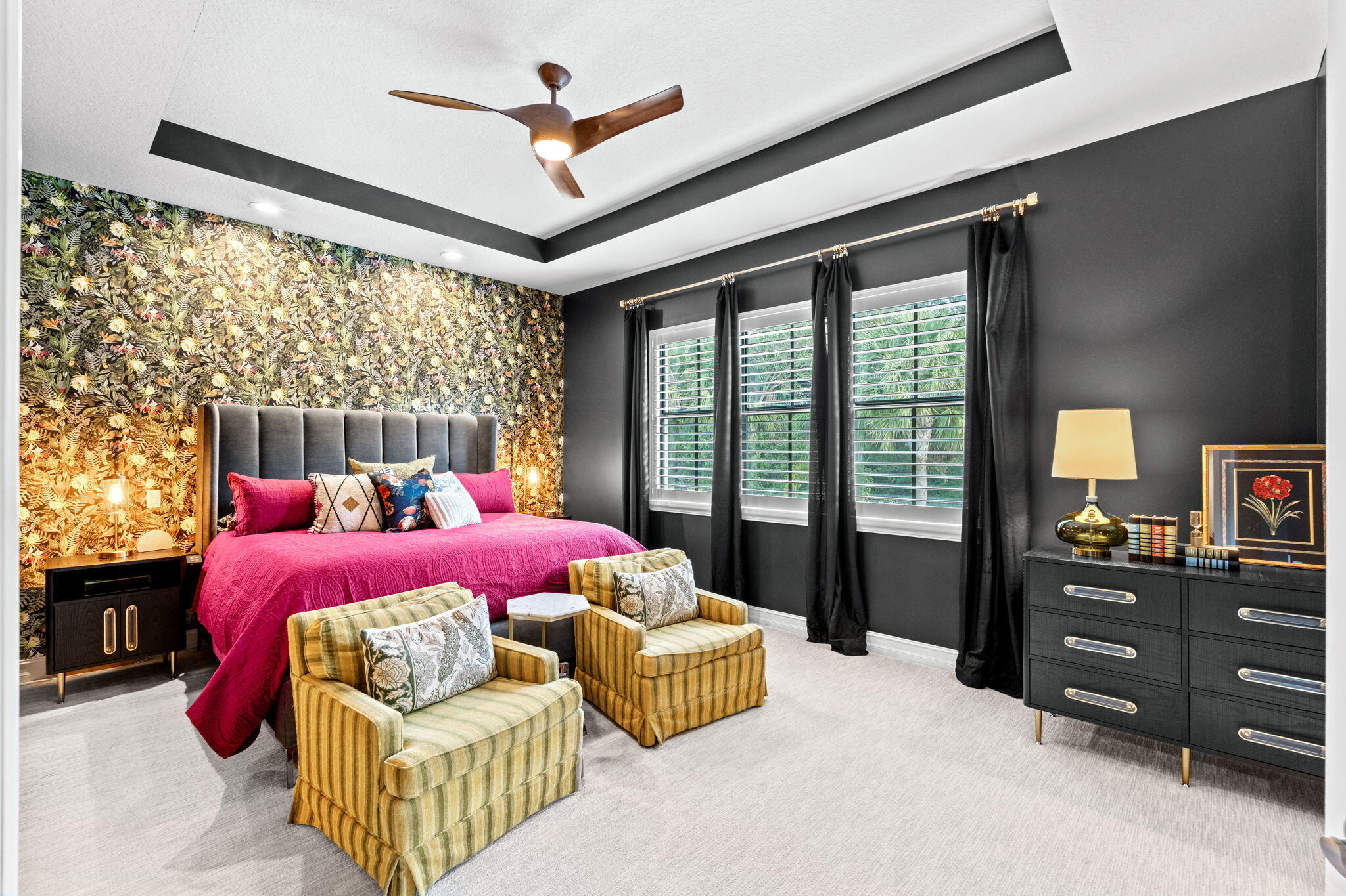 17814 Cadena Drive Boca Raton, FL 33496 - Photo 14 of 46 a bedroom with furniture and a large window