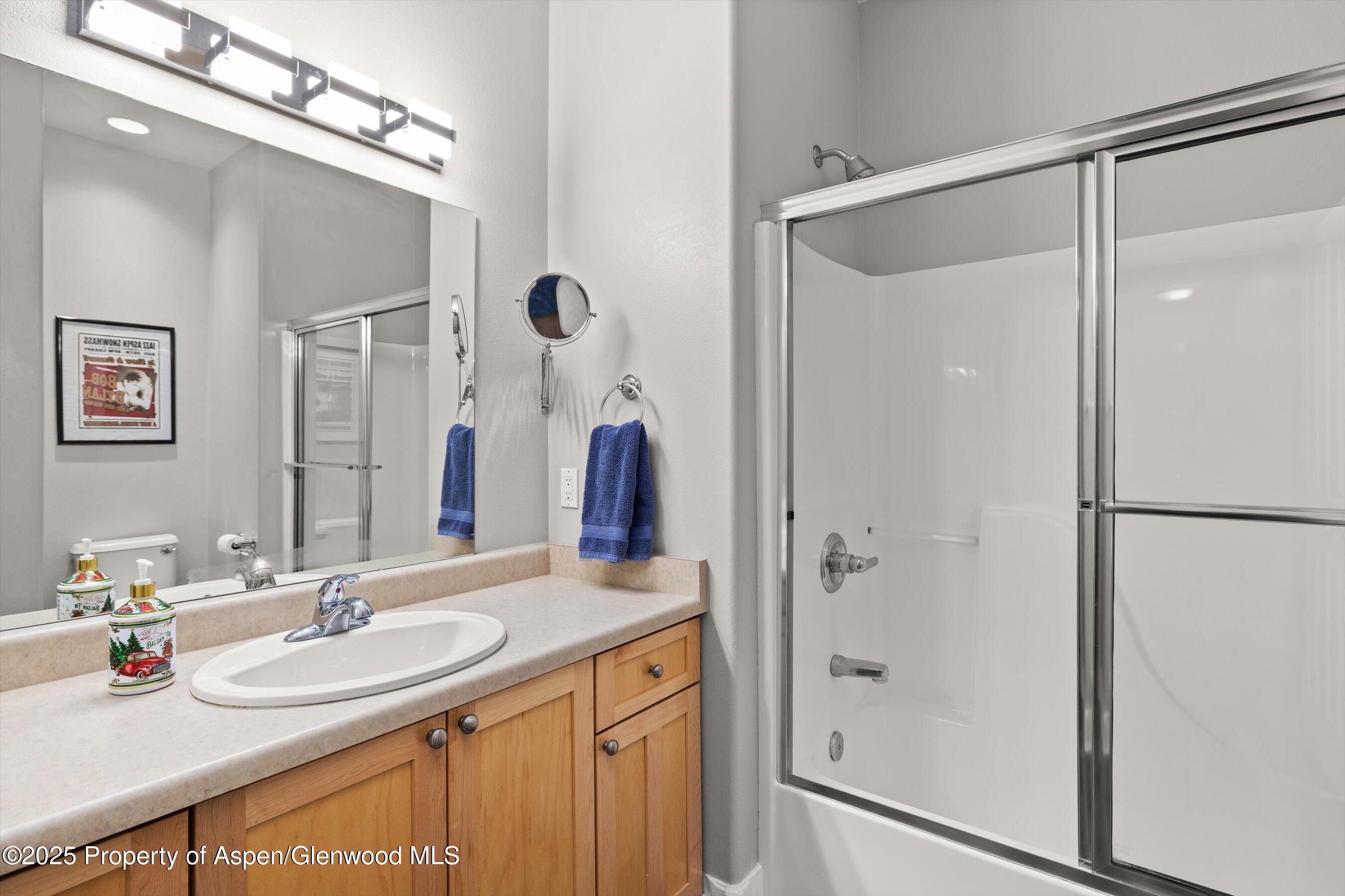 612 Evans Court Basalt, CO 81621 - Photo 11 of 17 a bathroom with a sink and a mirror