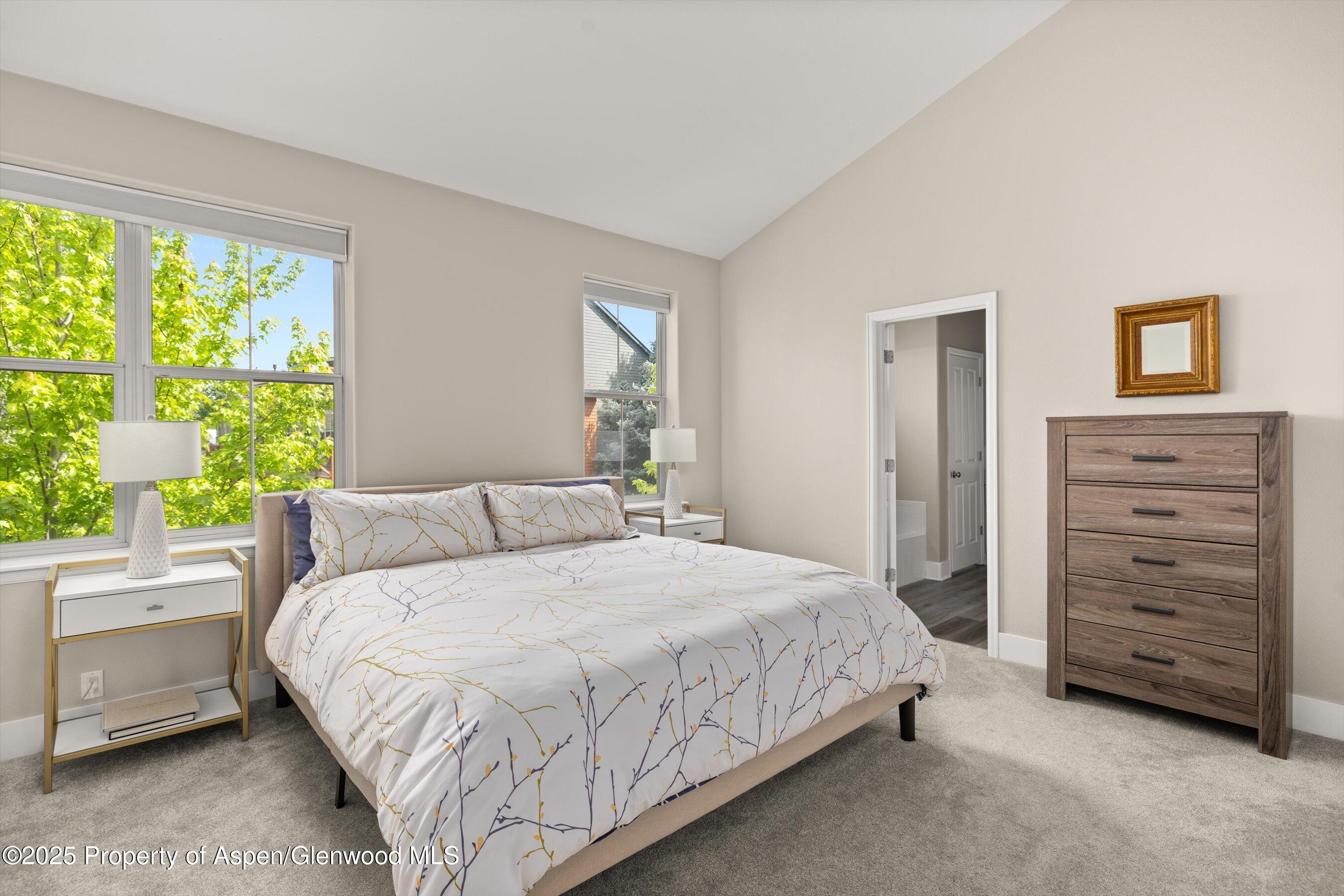 612 Evans Court Basalt, CO 81621 - Photo 6 of 17 a bedroom with a bed a dresser and a window