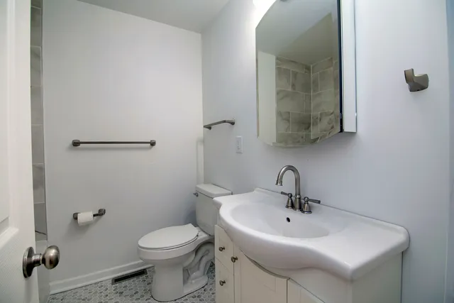 a bathroom with a sink and a toilet