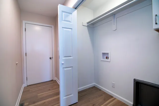 a view of an empty room