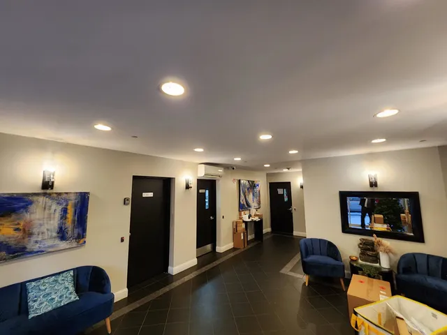 a view of a livingroom with furniture and a couch