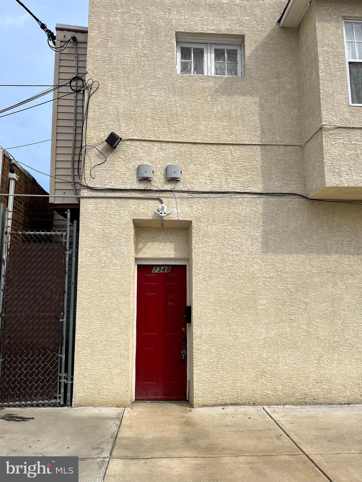 a building with a door