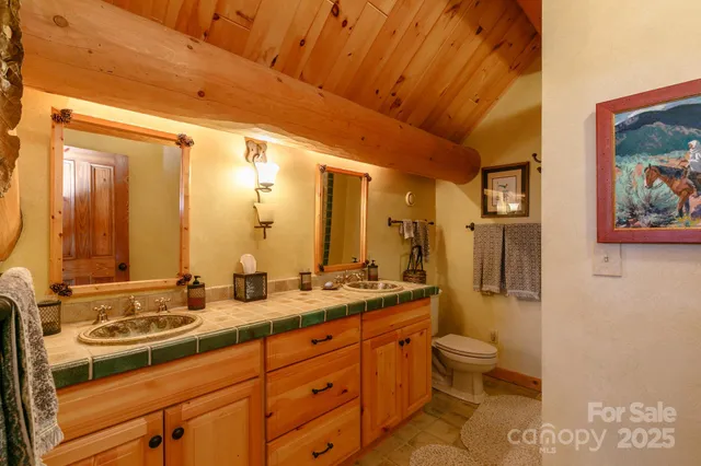 a bathroom with a sink toilet a shower and bathtub