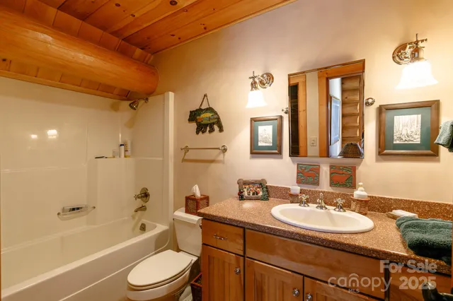 a view of a town with mountains in the background