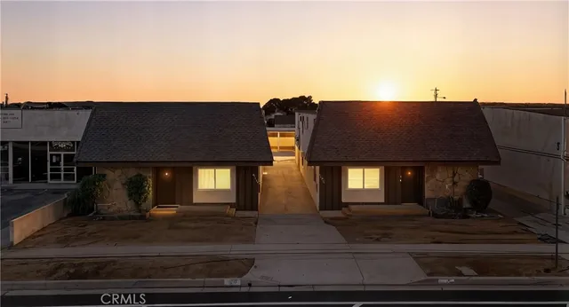 a front view of a house