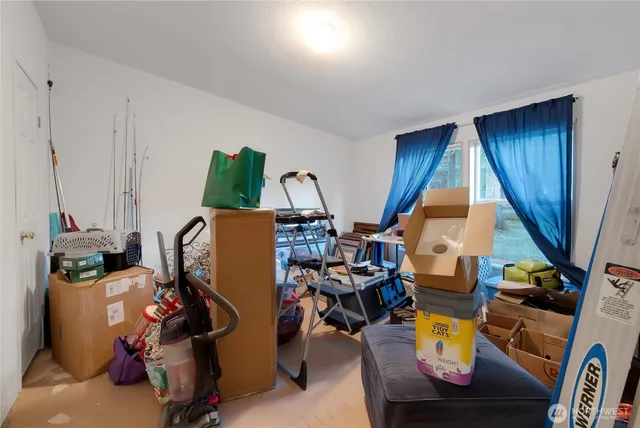 a room with musical instruments