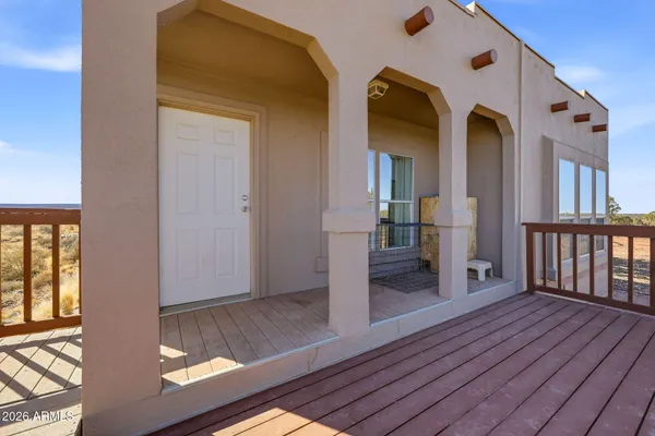 a view of a house with wooden floor
