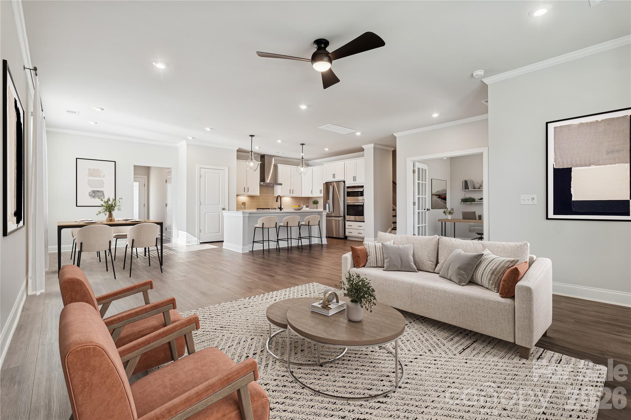 1823 Viewfield Road Fort Mill, SC 29708 - Photo 26 of 43 a living room with furniture and wooden floor