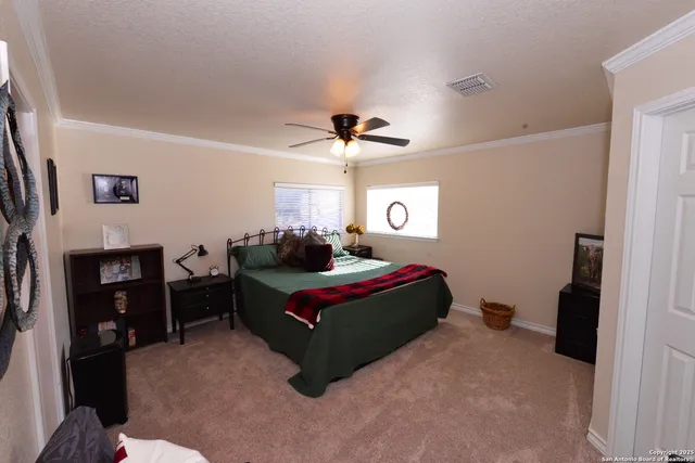 a bathroom with a toilet and a shower curtain