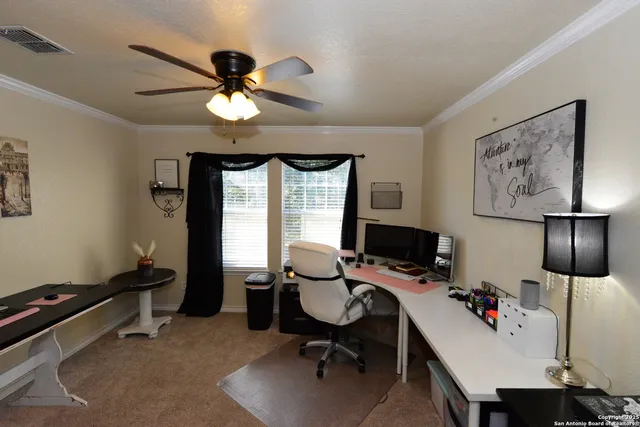 a view of workspace with a window