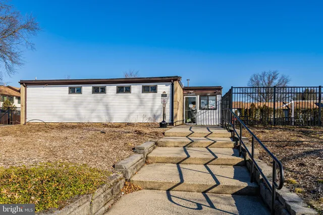 a outdoor space view with a seating space