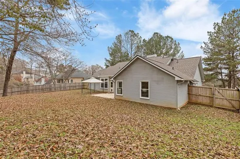 front view of house with a garden