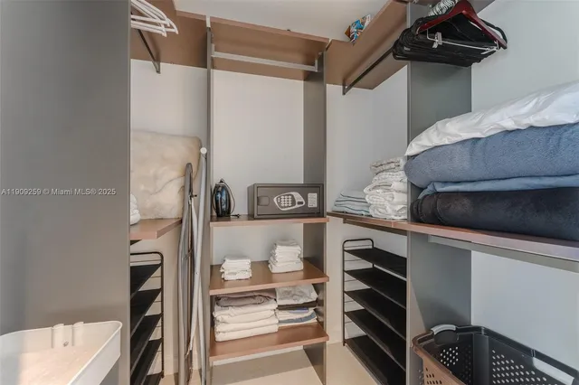 a view of walk in closet