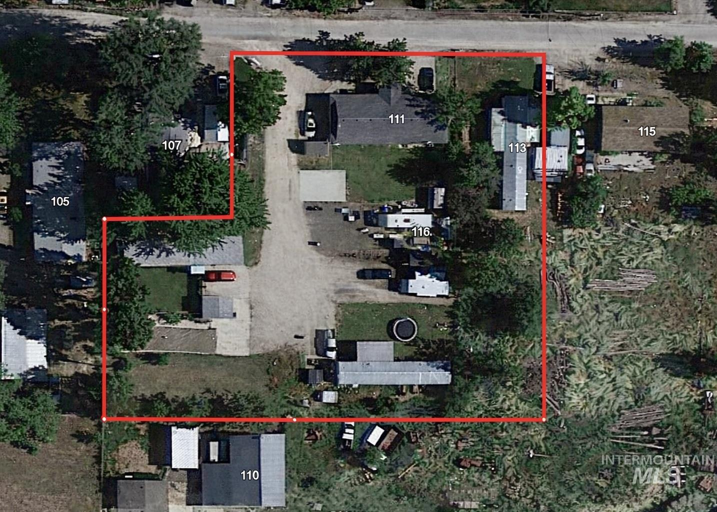 109 Adams Street Horseshoe Bend, ID 83629 - Photo 2 of 13 Overhead view of property