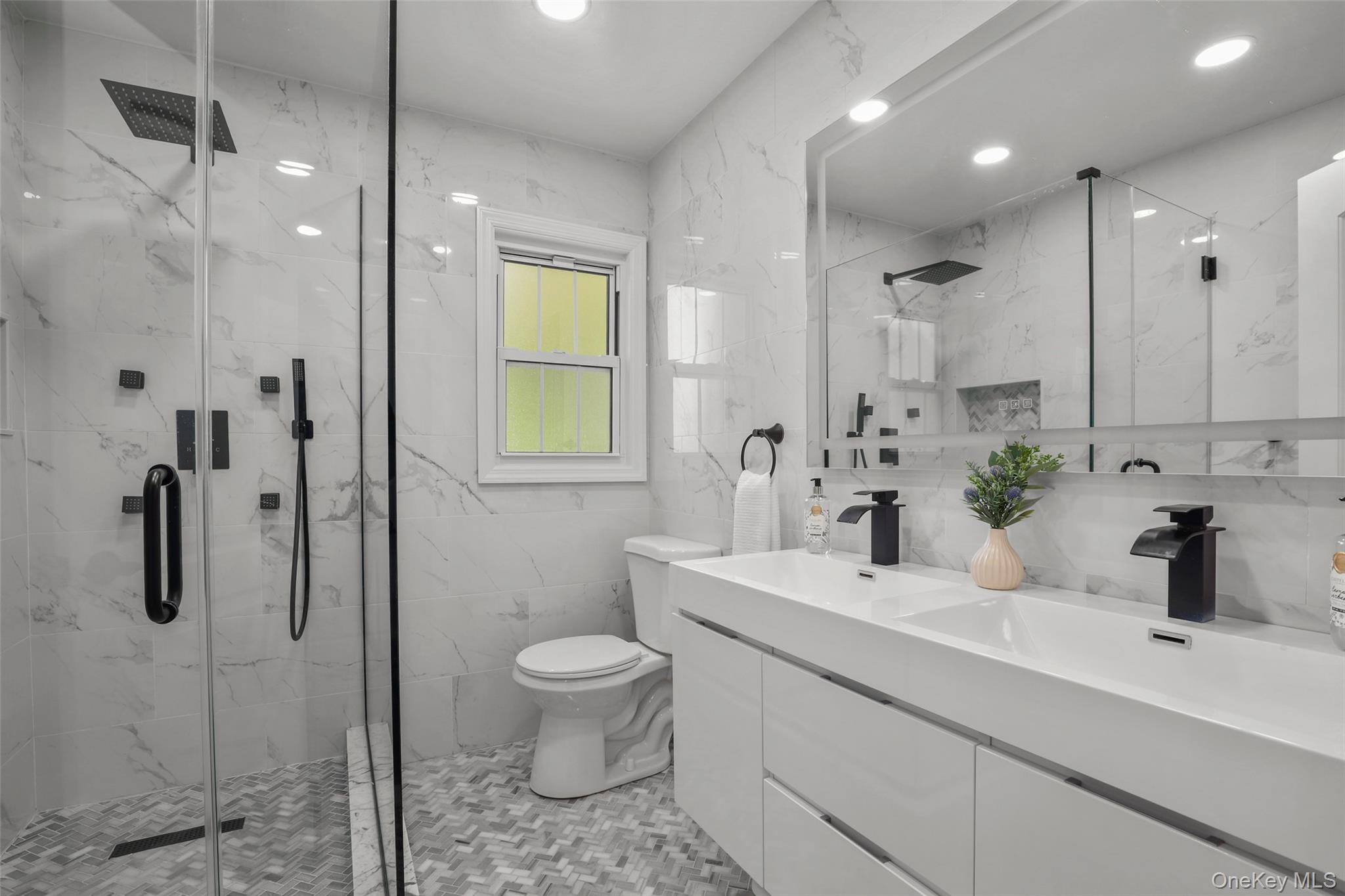 63 Underhill Road Scarsdale, NY 10583 - Photo 23 of 36 Hallway Bathroom with walk-in shower