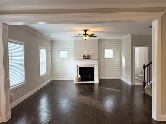 116 Teramont Court Dallas, GA 30132 - Photo 3 of 19 wooden floor fireplace and windows in an empty room