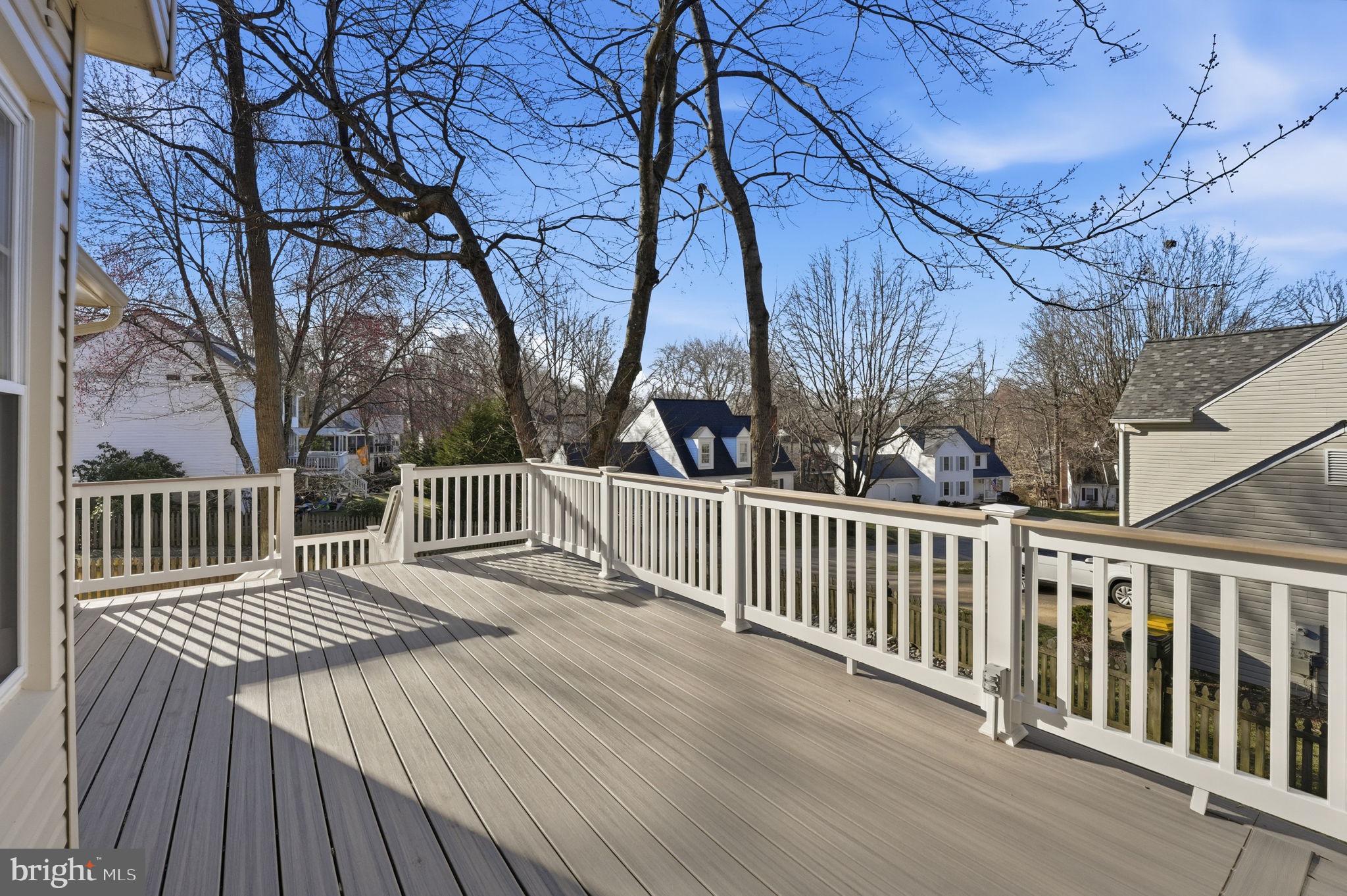 9115 Northedge Drive Springfield, VA 22153 - Photo 26 of 55 a view of deck with wooden floor and fence