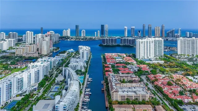 a view of city with tall buildings