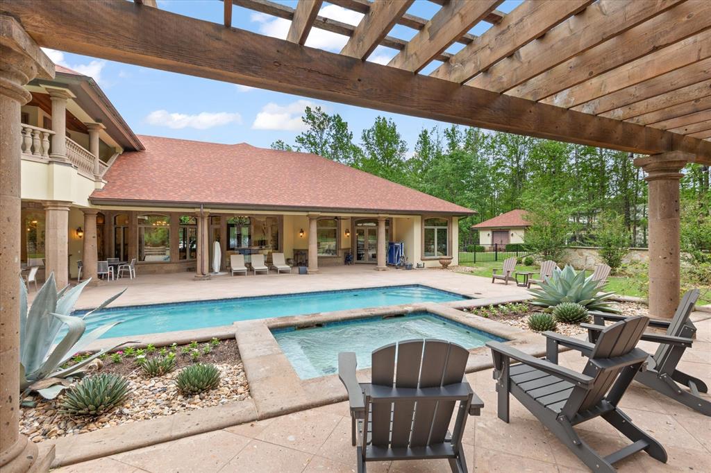 3705 Champions Ridge Lane Longview, TX 75605 - Photo 33 of 40 a view of swimming pool with outdoor seating