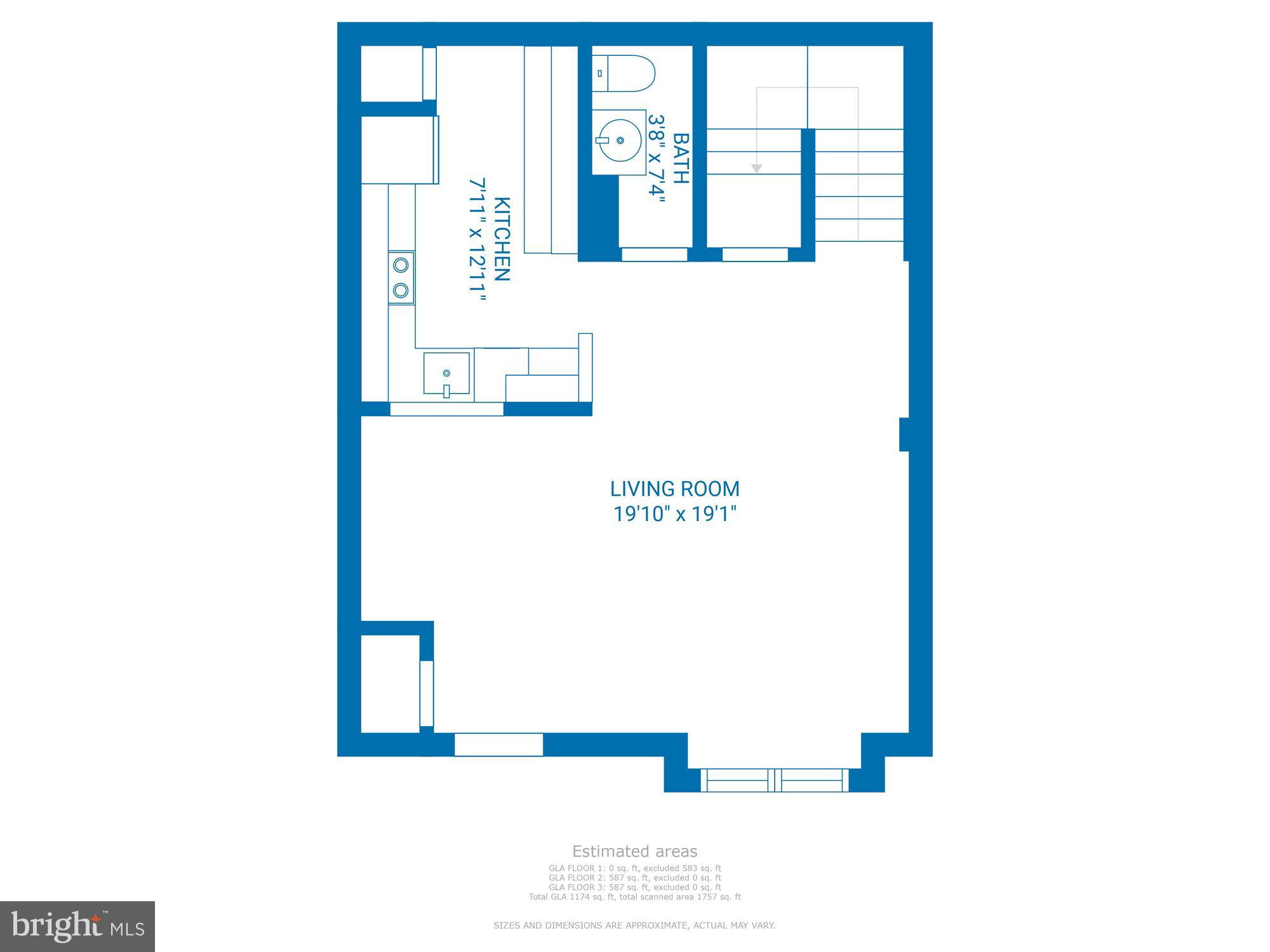 586 Cascade Way Frederick, MD 21703 - Photo 27 of 29 Level 1 Floor Plan