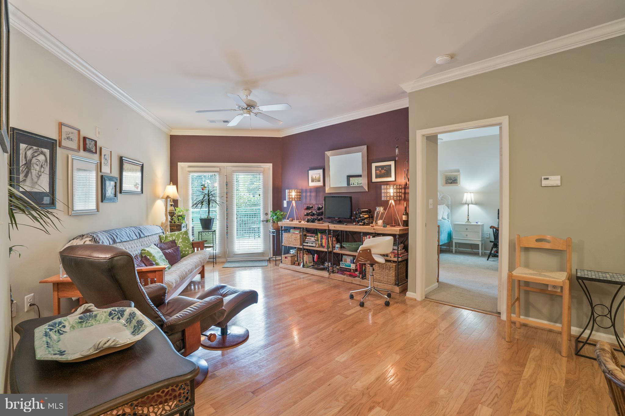 12001 Market Street, Unit 152 Reston, VA 20190 - Photo 15 of 30 View of Bedroom Entry off Living Room to Right