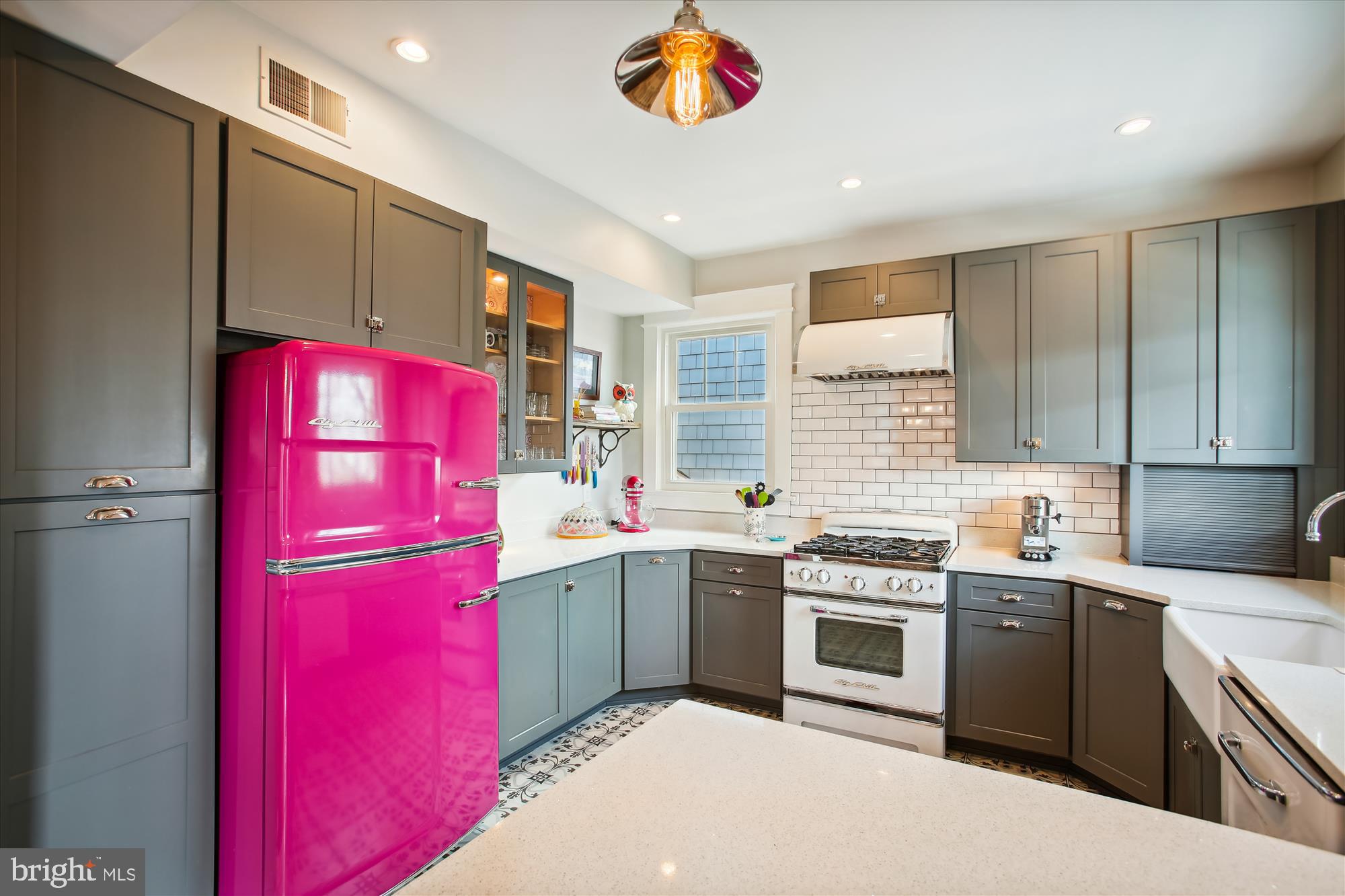 5103 13th Street Northwest Washington, DC 20011 - Photo 15 of 51 Open Concept Kitchen looking out to deck