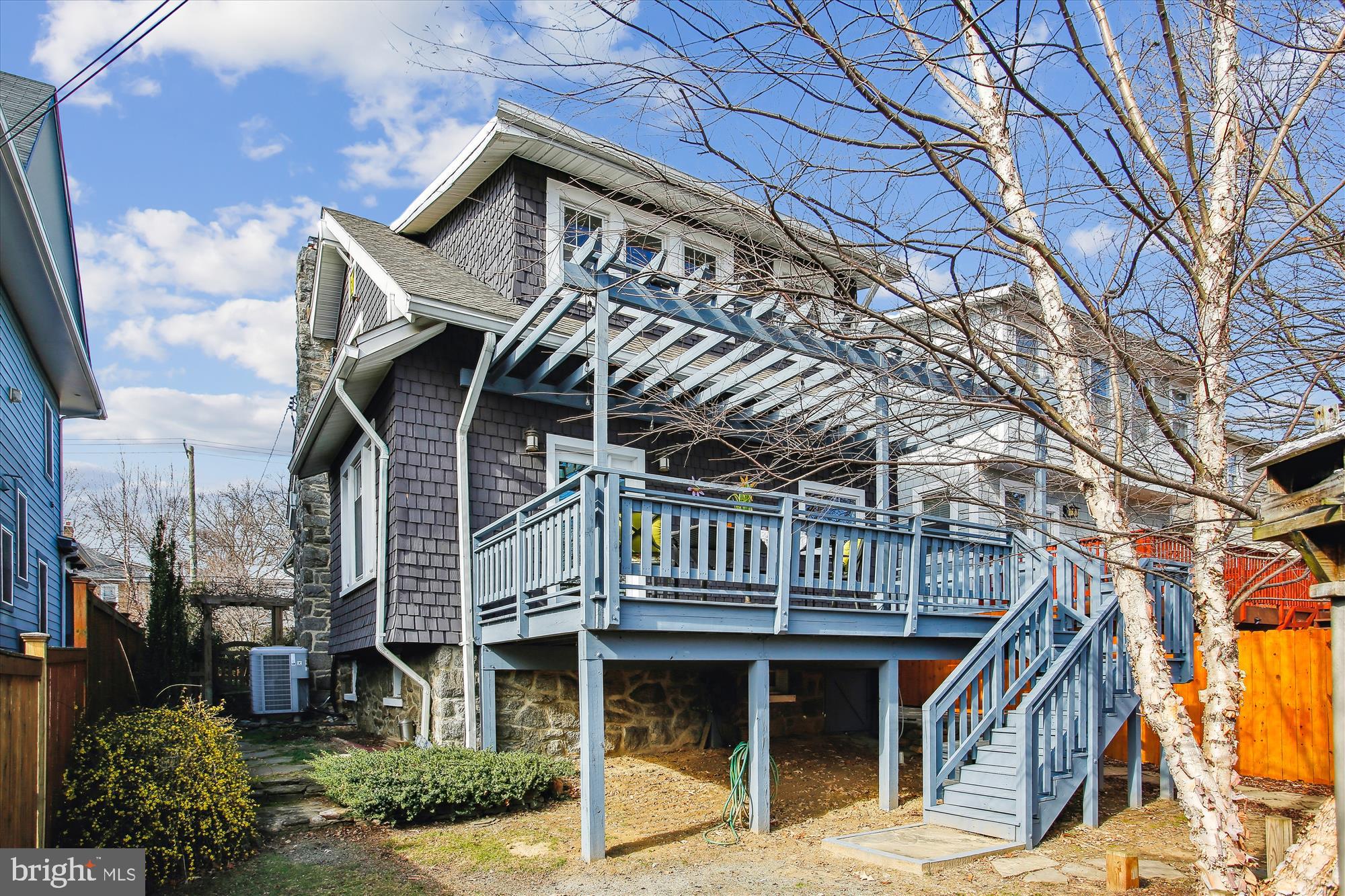 5103 13th Street Northwest Washington, DC 20011 - Photo 30 of 51 Back yard views of the deck