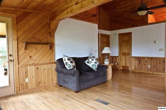 1045 Bryan View Road Sevierville, TN 37862 - Photo 8 of 21 a living room with furniture and a wooden floor