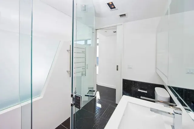 a view of a city with tall buildings