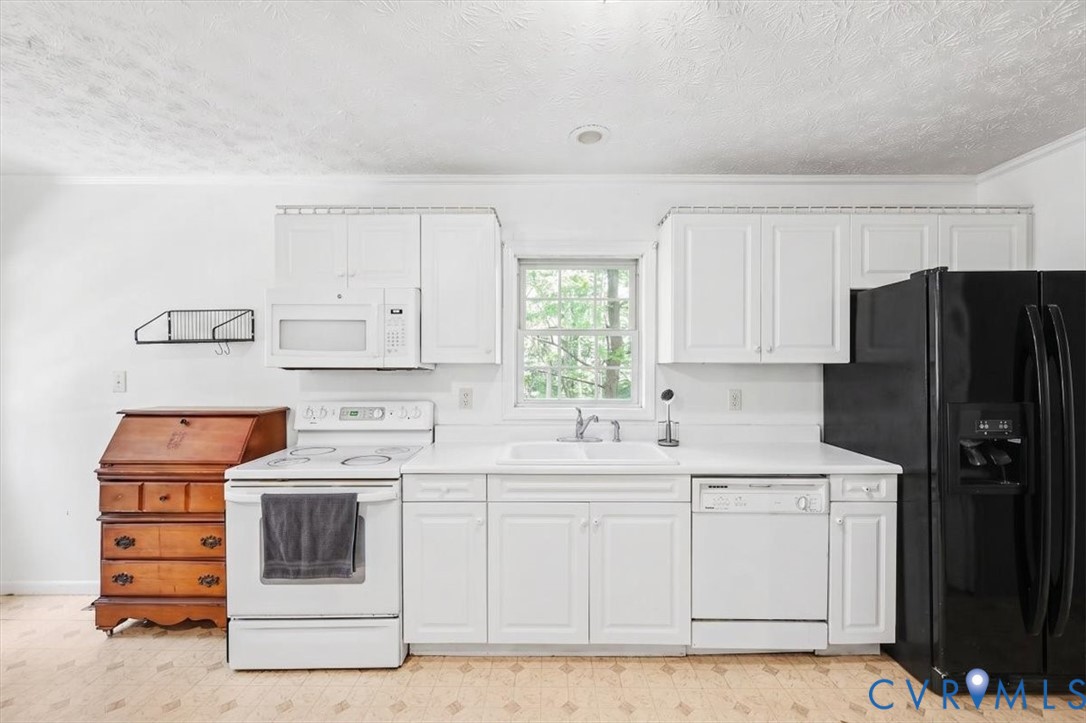62 The Fls Road Victoria, VA 23974 - Photo 13 of 36 Kitchen featuring white cabinetry, white counterto