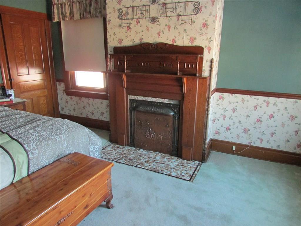 4754 Williamsport Road Monongahela, PA 15063 - Photo 22 of 25 Master bedroom with one of four decorative fireplaces.