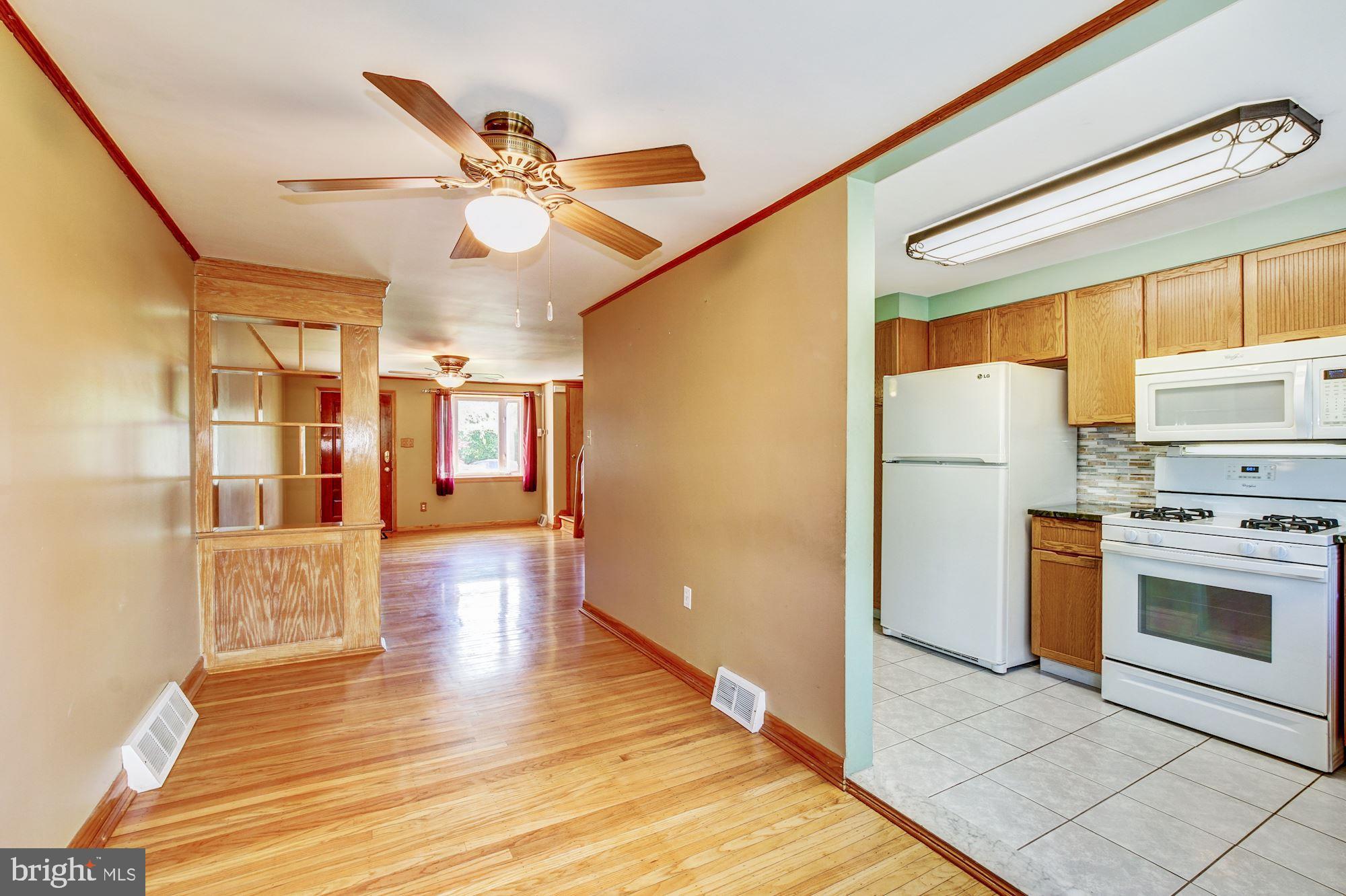 4070 West Ford Road Philadelphia, PA 19131 - Photo 5 of 27 Dining Room view into the Living Room & Kitchen