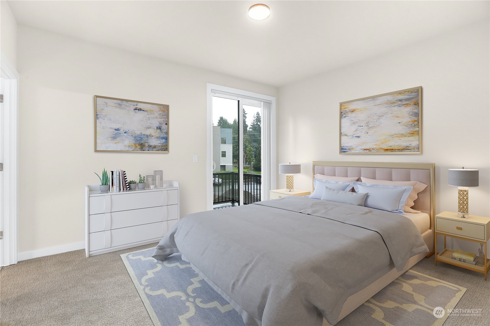 14493 Cedar Grove Road Southeast, Unit D102 Issaquah, WA 98027 - Photo 13 of 23 a bedroom with a bed and a desk