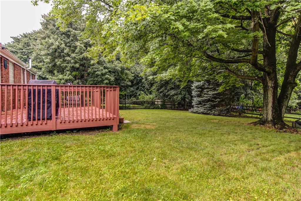 879 Rosalind Road Pittsburgh, PA 15237 - Photo 22 of 25 Gorgeous park-like backyard setting! Mature trees and wildlife compliment the fully fenced in backyard.
