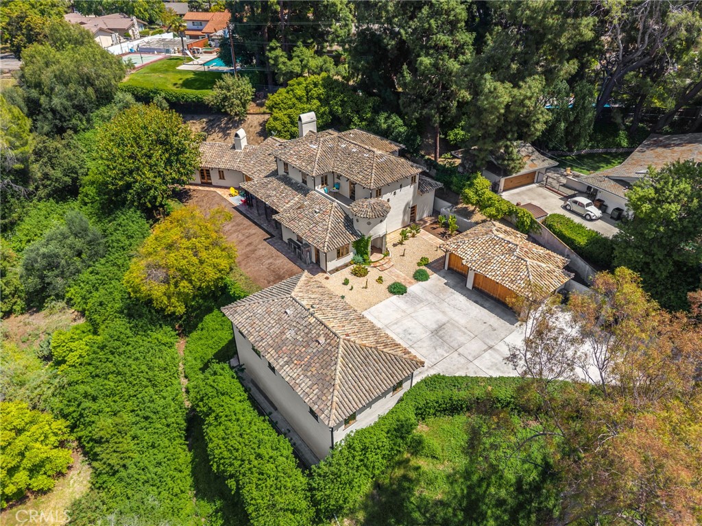 911 Laguna Road Fullerton, CA 92835 - Photo 22 of 68 an aerial view of residential house with outdoor space
