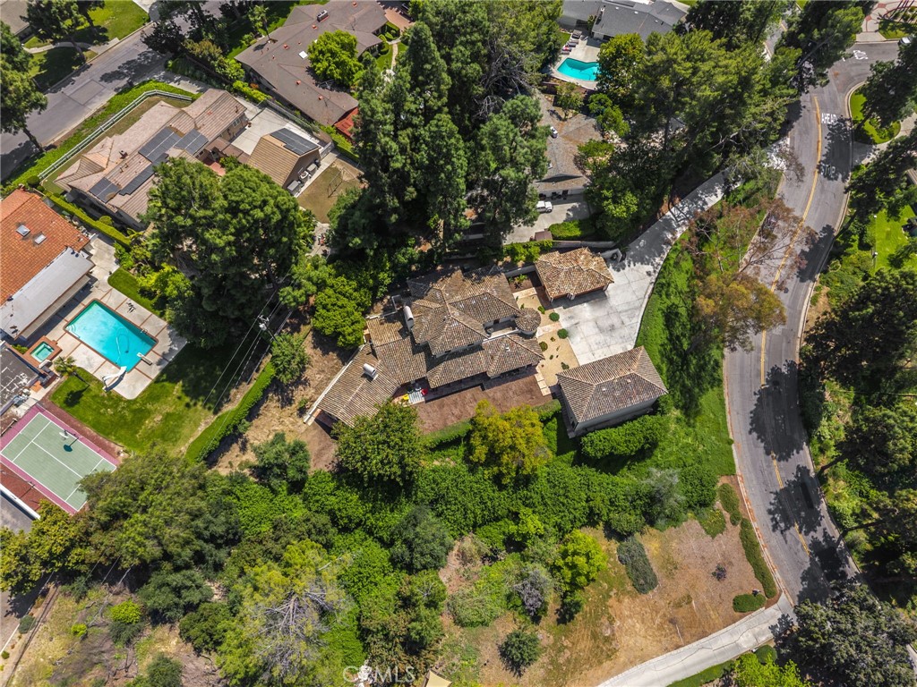 911 Laguna Road Fullerton, CA 92835 - Photo 23 of 68 an aerial view of a house with a yard