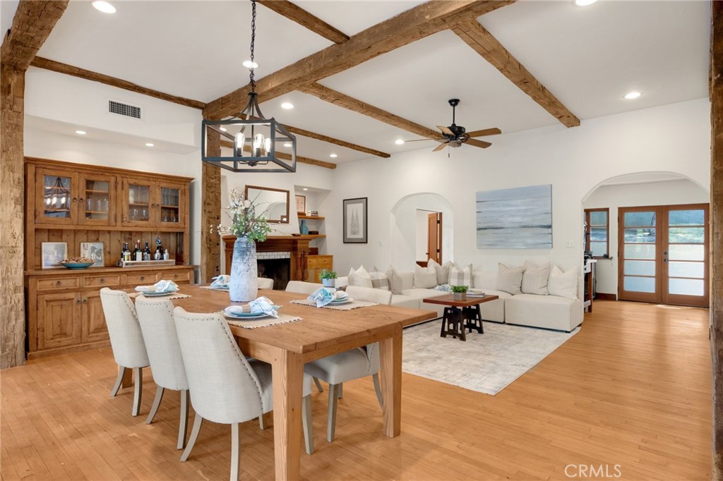 911 Laguna Road Fullerton, CA 92835 - Photo 36 of 68 a view of a dining room with furniture window and wooden floor