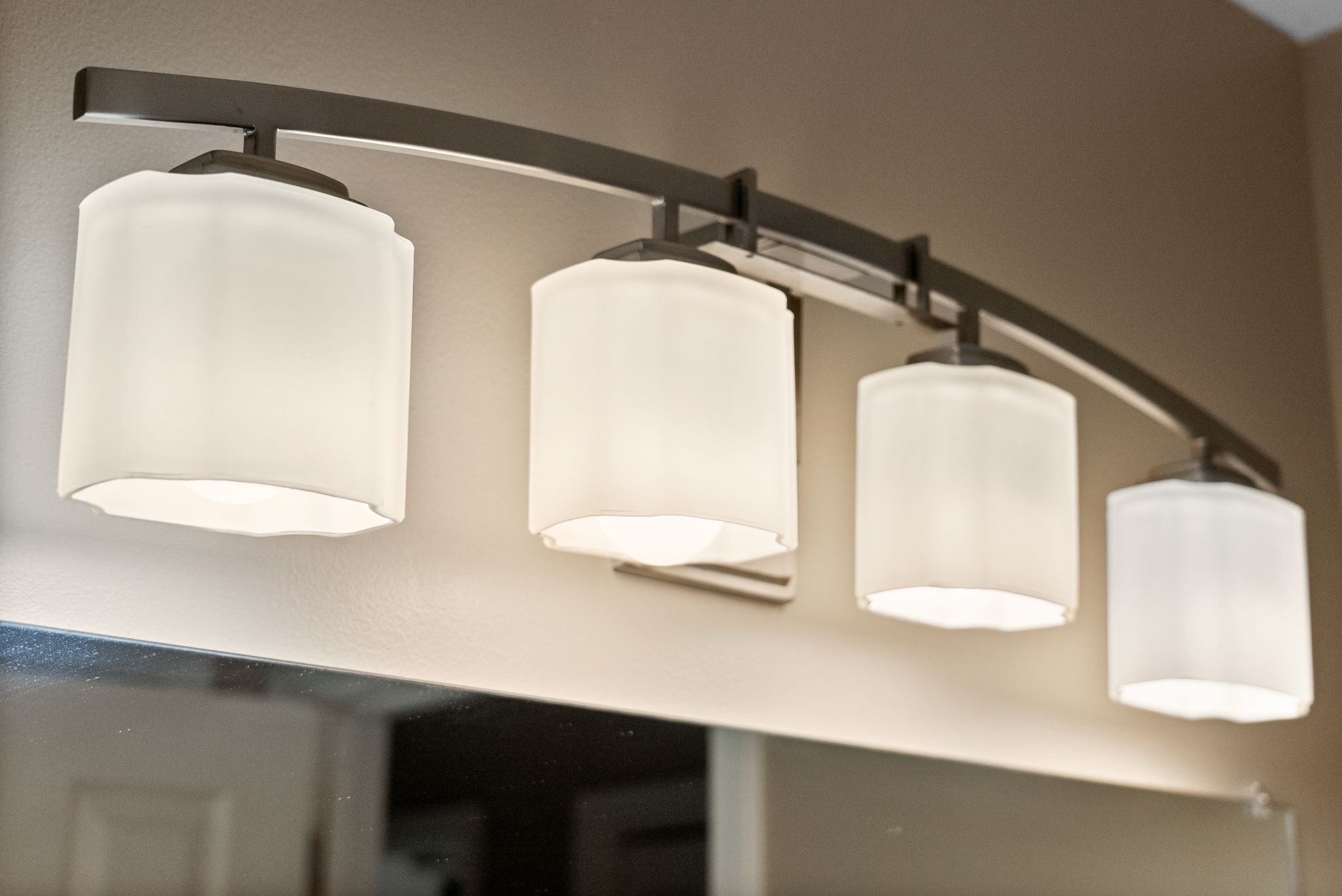 1001 Issac Clifton Road Chapmansboro, TN 37035 - Photo 22 of 47 a bathroom with a double vanity sink and mirror