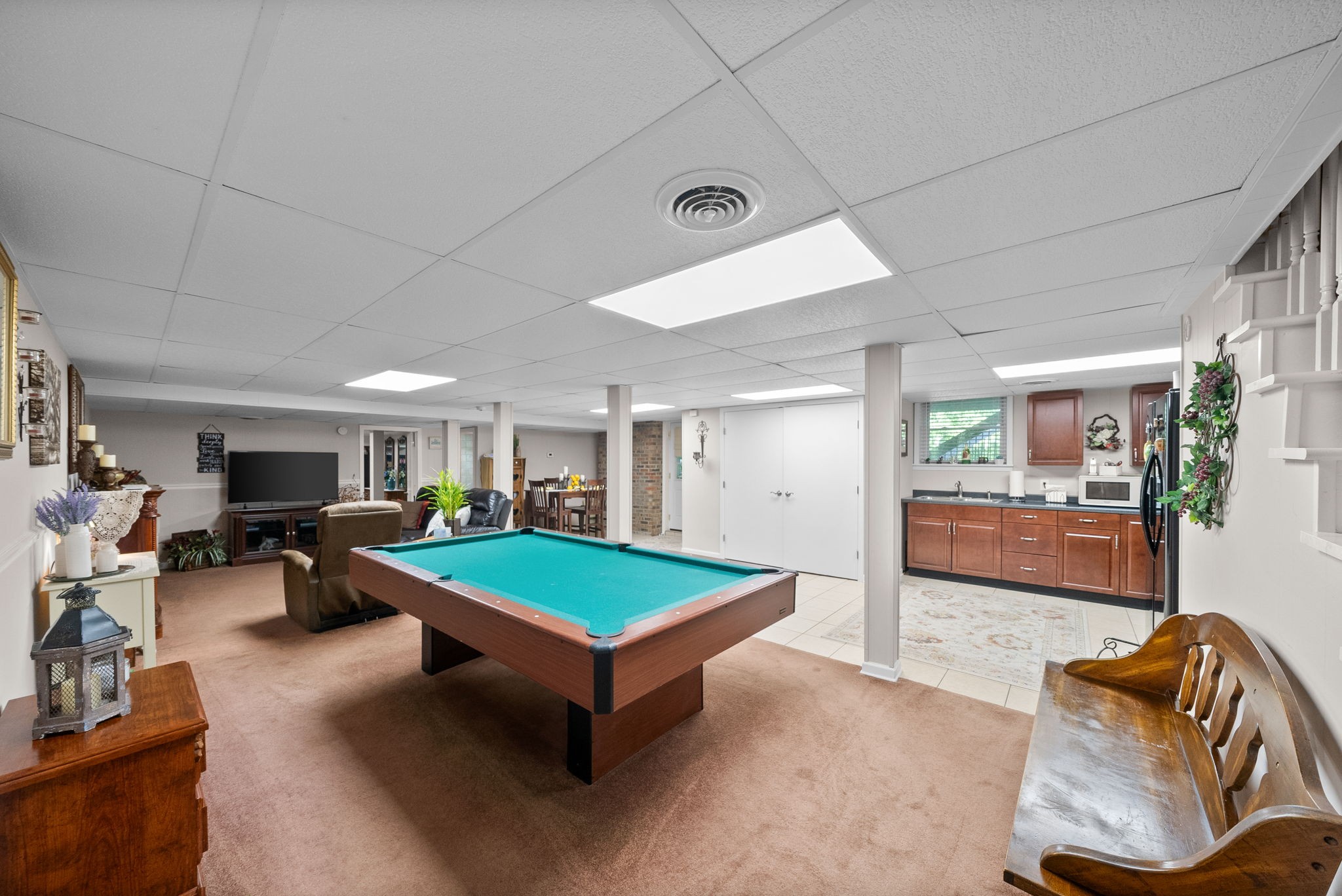 1001 Issac Clifton Road Chapmansboro, TN 37035 - Photo 26 of 47 a living room with furniture and a pool table