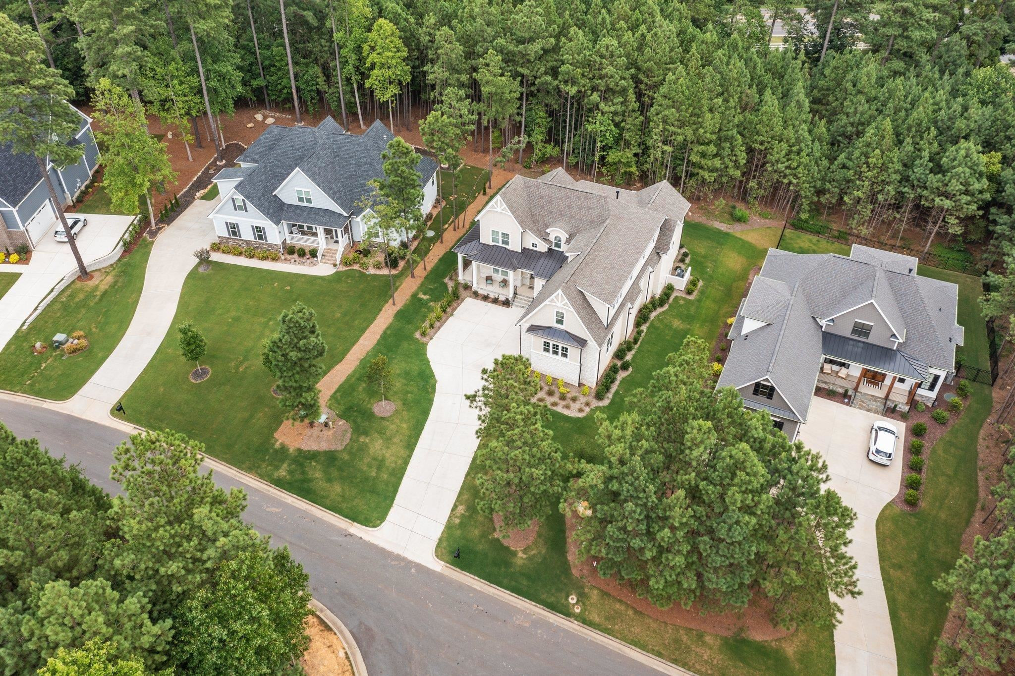 116 Brandy Mill Pittsboro, NC 27312 - Photo 38 of 47 an aerial view of a house with garden space ocean view